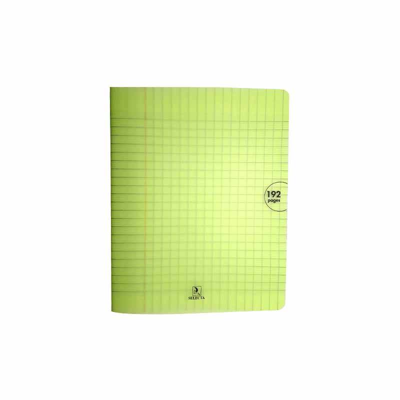 cahier polypropyl&egrave;ne 192 pages